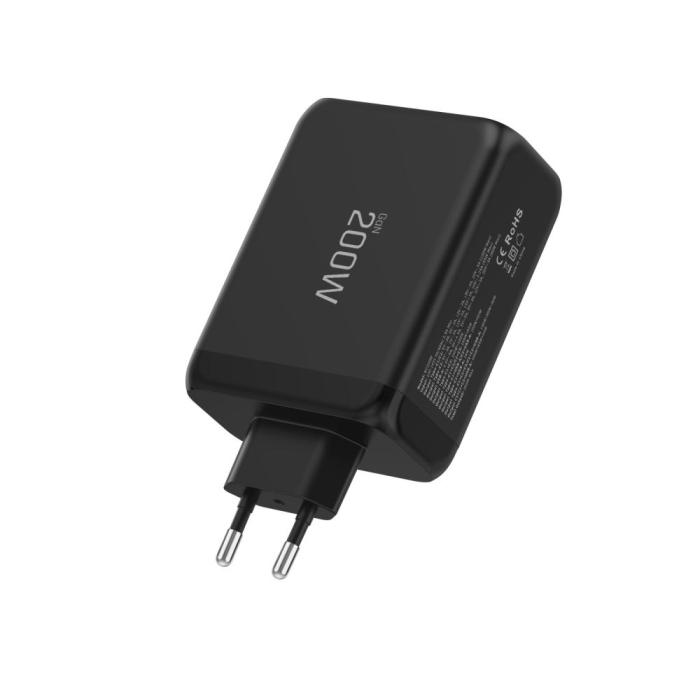 Bild 4, Tech-Protect Tech-Protect 200W Väggladdare PD QC3.0 USB-C / USB-A Svart - Teknikhallen.se