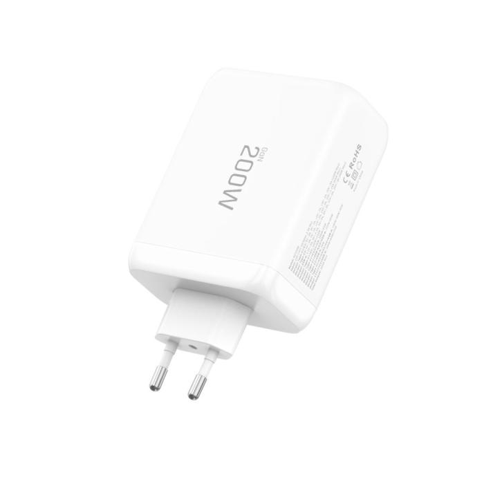 Bild 4, Tech-Protect Tech-Protect 200W Väggladdare PD QC3.0 USB-C / USB-A Vit - Teknikhallen.se