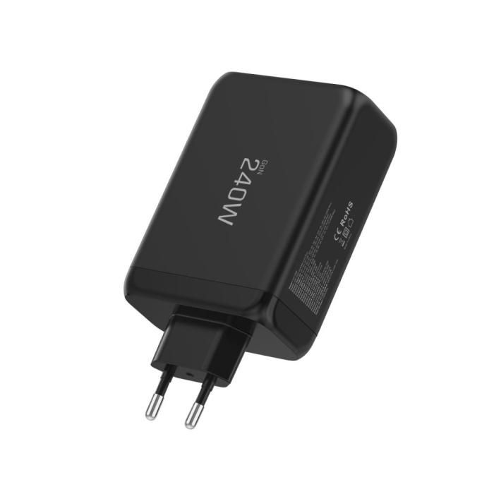 Bild 4, Tech-Protect Tech-Protect 240W Väggladdare PD QC3.0 USB-C / USB-A Svart - Teknikhallen.se