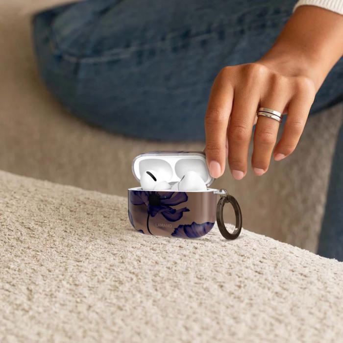 Bild 6, Tech-Protect Tech-Protect AirPods Pro 2 / 1 Skal Lamano Velvet Night - Teknikhallen.se