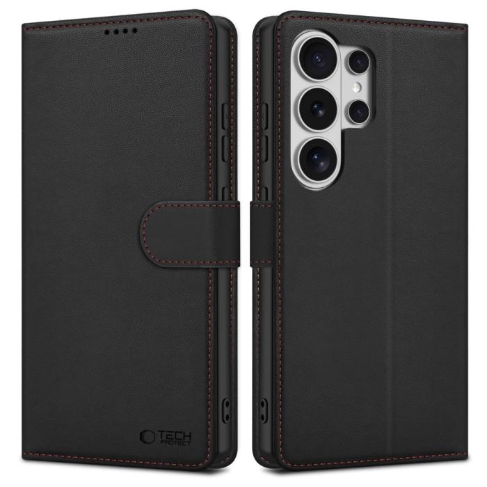 Bild 2, Tech-Protect Tech-Protect Galaxy S26 Ultra Fodral Läder Svart / Röd - Teknikhallen.se