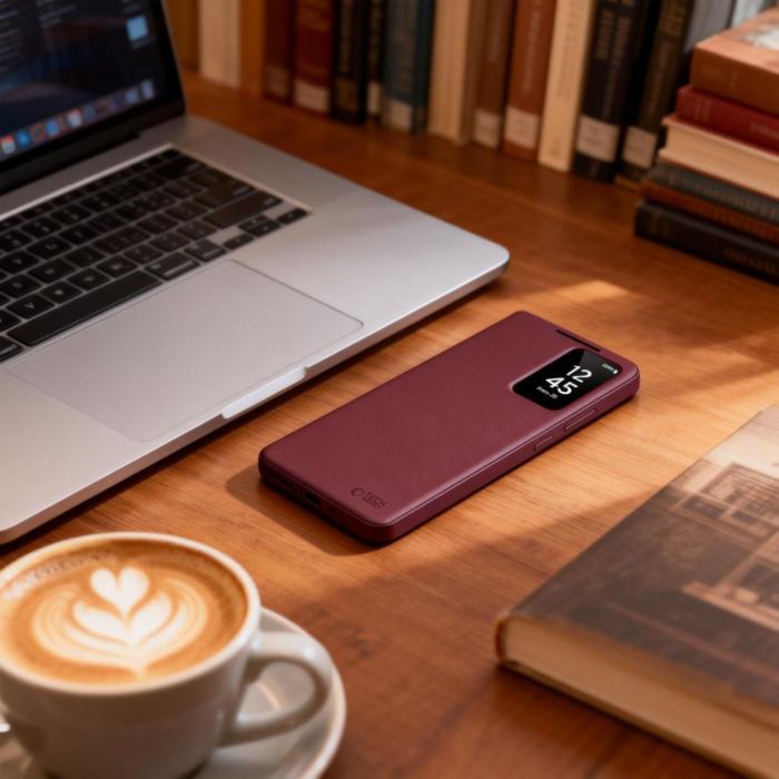 Bild 2, Tech-Protect Tech-Protect Galaxy S26 Plus Fodral Smart Wallet Mulberry - Teknikhallen.se