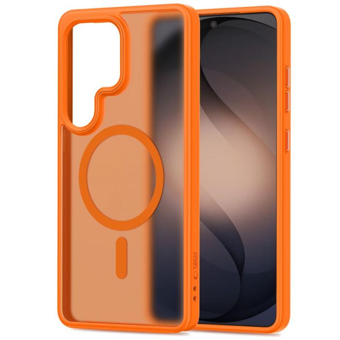 Bild 2, Tech-Protect Tech-Protect Galaxy S26 Ultra Skal MagSafe MagMat Orange - Teknikhallen.se