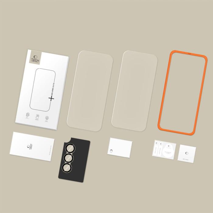 Bild 3, Tech-Protect Tech-Protect Galaxy A57 5G 3-PACK Skärmskydd / Linsskydd - Teknikhallen.se