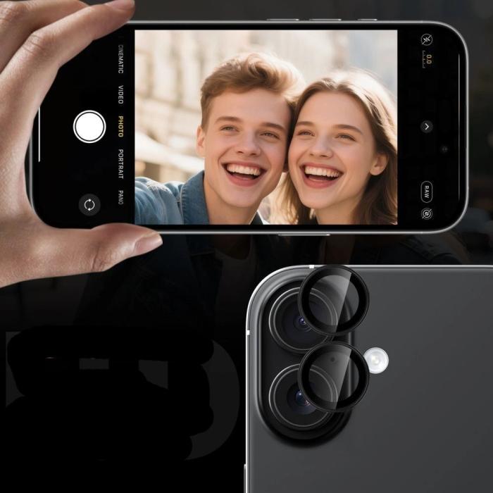 Bild 3, Tech-Protect Tech-Protect Galaxy A57 / A37 Linsskydd CamRing Fit+ Svart - Teknikhallen.se