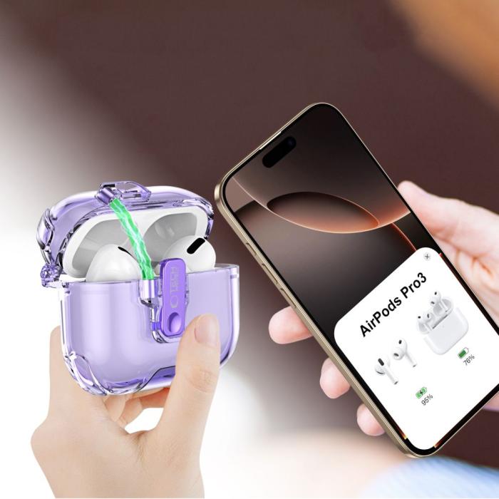 Bild 6, Tech-Protect Tech-Protect AirPods Pro 3 Skal Bounce Pro Pink - Teknikhallen.se
