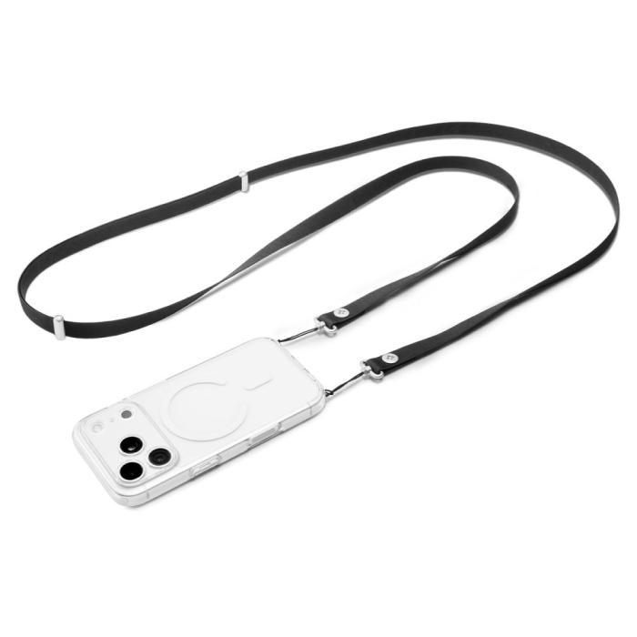 Bild 2, Spigen Spigen Mobilsnöre Lanyard Strap Crossbody Svart - Teknikhallen.se