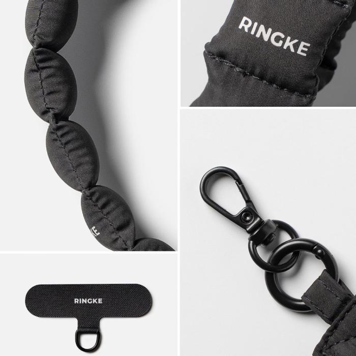 Bild 3, Ringke Ringke Handledsrem Holder & Puffer Hand Strap Svart - Teknikhallen.se