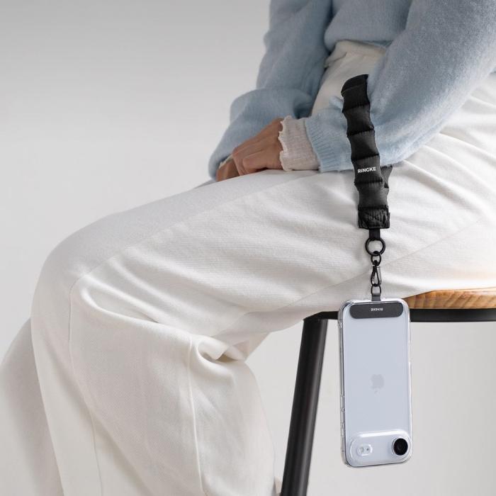 Bild 5, Ringke Ringke Handledsrem Holder & Puffer Hand Strap Svart - Teknikhallen.se