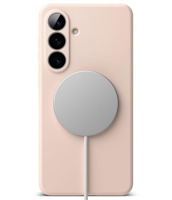 Bild 4, Ringke Ringke Samsung Galaxy S26 Plus Skal MagSafe Silicone Pink Sand - Teknikhallen.se