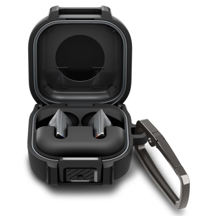 Bild 3, Spigen Spigen Galaxy Buds 4 / 4 Pro Skal LockFit Matt Svart - Teknikhallen.se