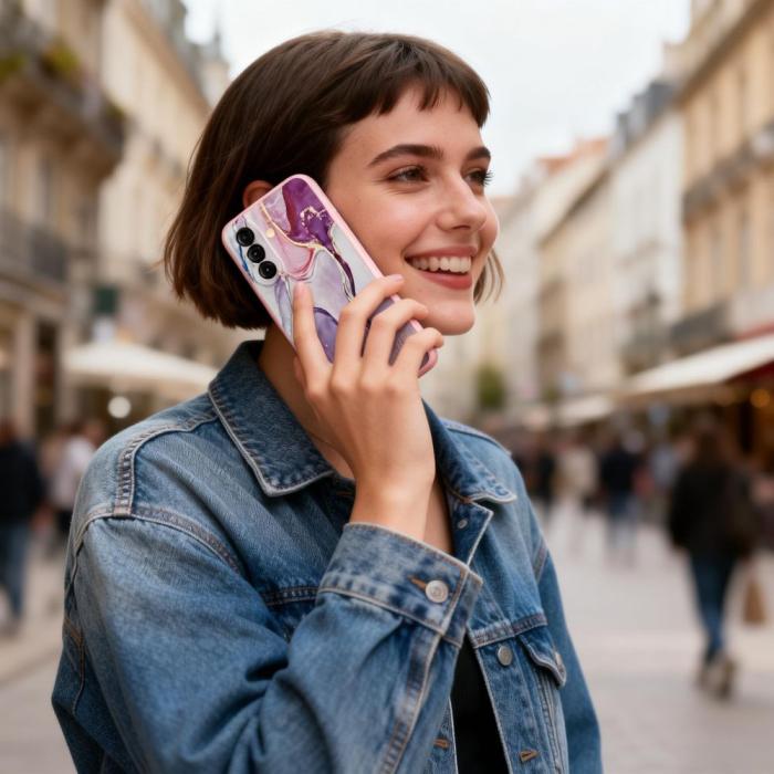 Bild 2, Tech-Protect Tech-Protect Samsung Galaxy A37 5G Skal Icon Marble - Teknikhallen.se