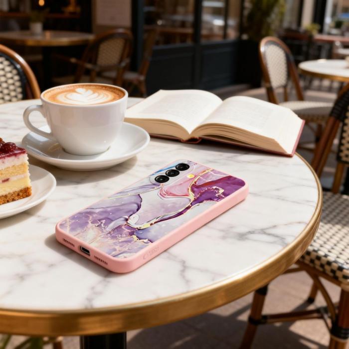 Bild 3, Tech-Protect Tech-Protect Samsung Galaxy A37 5G Skal Icon Marble - Teknikhallen.se