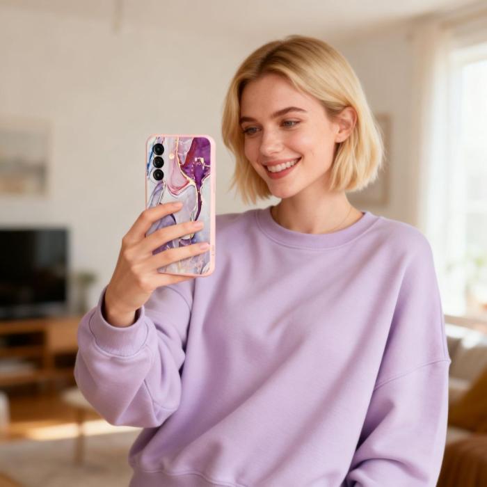 Bild 4, Tech-Protect Tech-Protect Samsung Galaxy A37 5G Skal Icon Marble - Teknikhallen.se
