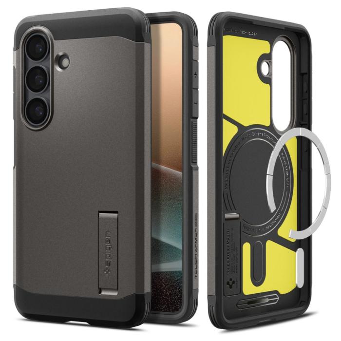 Bild 2, Spigen Spigen Galaxy S26 Plus Skal MagSafe Tough Armor Gunmetal - Teknikhallen.se