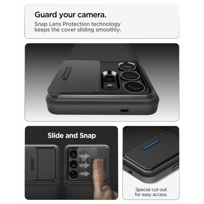 Bild 6, Spigen Spigen Samsung Galaxy S26 Ultra Skal Optik Armor Svart - Teknikhallen.se