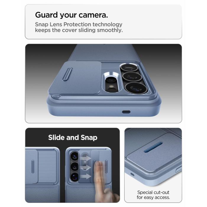 Bild 6, Spigen Spigen Samsung Galaxy S26 Ultra Skal Optik Armor Light Blue - Teknikhallen.se