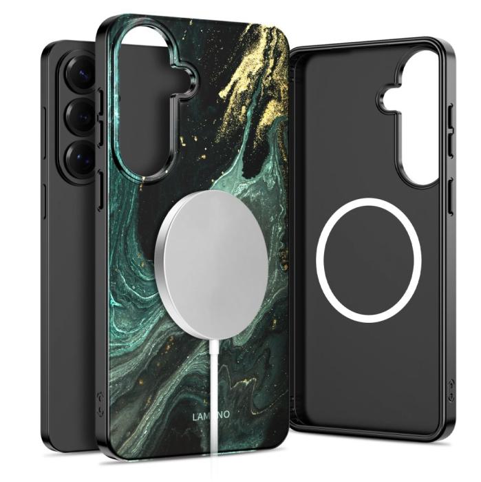 Bild 2, Tech-Protect Tech-Protect Galaxy A57 5G Skal MagSafe Lamano Verde Aura - Teknikhallen.se