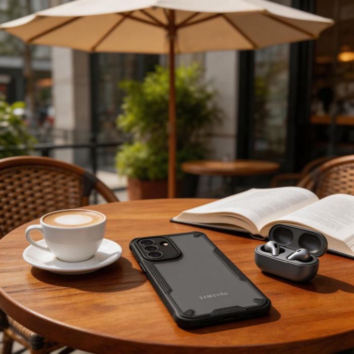 Bild 4, Tech-Protect Tech-Protect Samsung Galaxy A37 5G Skal Rugged Shield Matt Svart - Teknikhallen.se