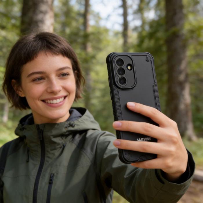 Bild 5, Tech-Protect Tech-Protect Samsung Galaxy A37 5G Skal Rugged Shield Matt Svart - Teknikhallen.se