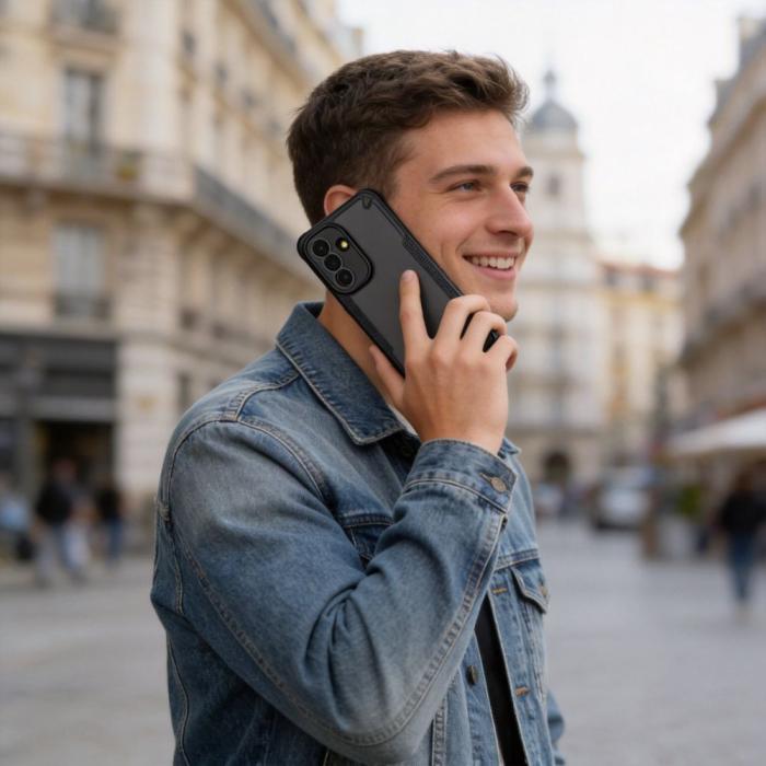 Bild 6, Tech-Protect Tech-Protect Samsung Galaxy A37 5G Skal Rugged Shield Matt Svart - Teknikhallen.se