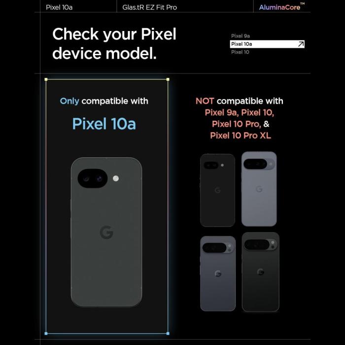 Bild 6, Spigen Spigen Google Pixel 10a 2-PACK Skärmskydd GLAS.tR 
