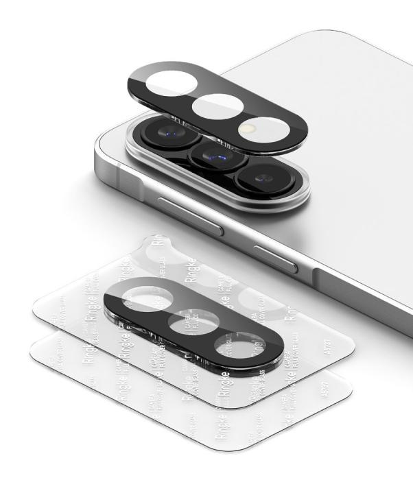 Bild 3, Ringke Ringke Galaxy A57 / A37 2-PACK Linsskydd Härdat Glas Svart - Teknikhallen.se