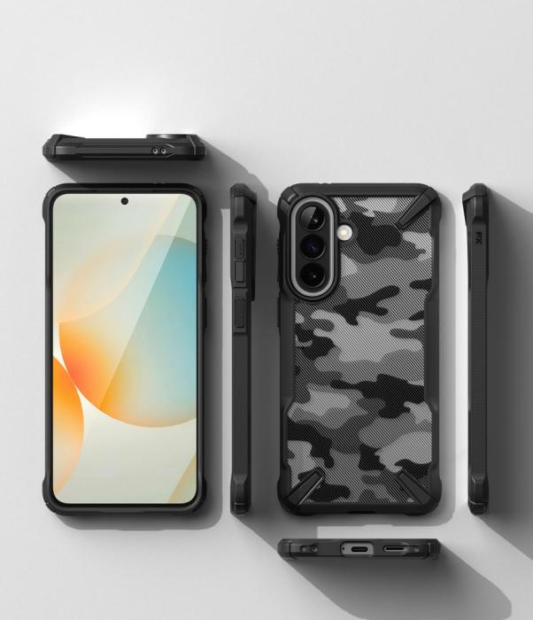 Bild 4, Ringke Ringke Samsung Galaxy A57 5G Skal Fusion X Camo Svart - Teknikhallen.se