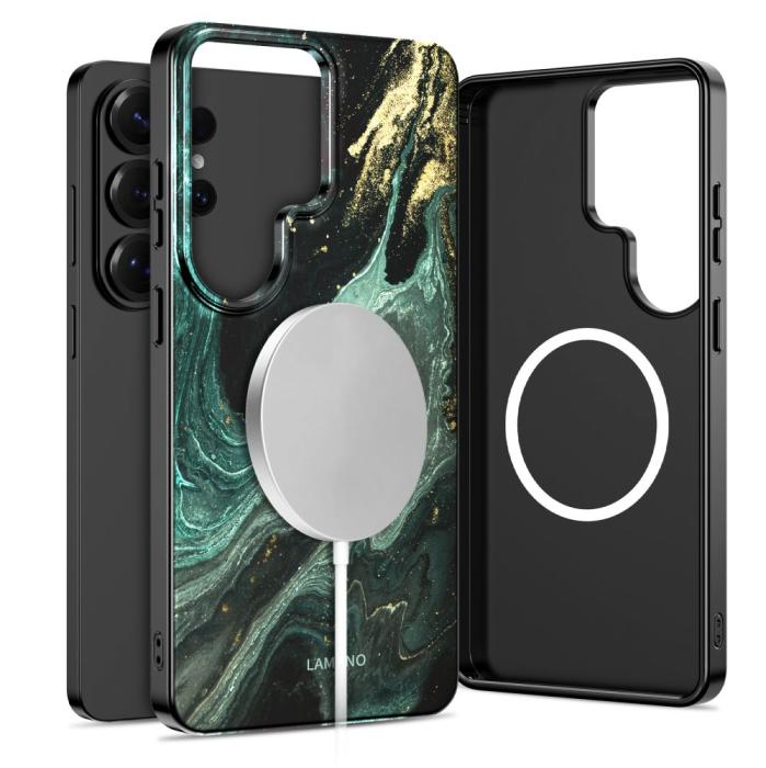 Bild 2, Tech-Protect Tech-Protect Galaxy S26 Ultra Skal MagSafe Lamano Verde Aura - Teknikhallen.se