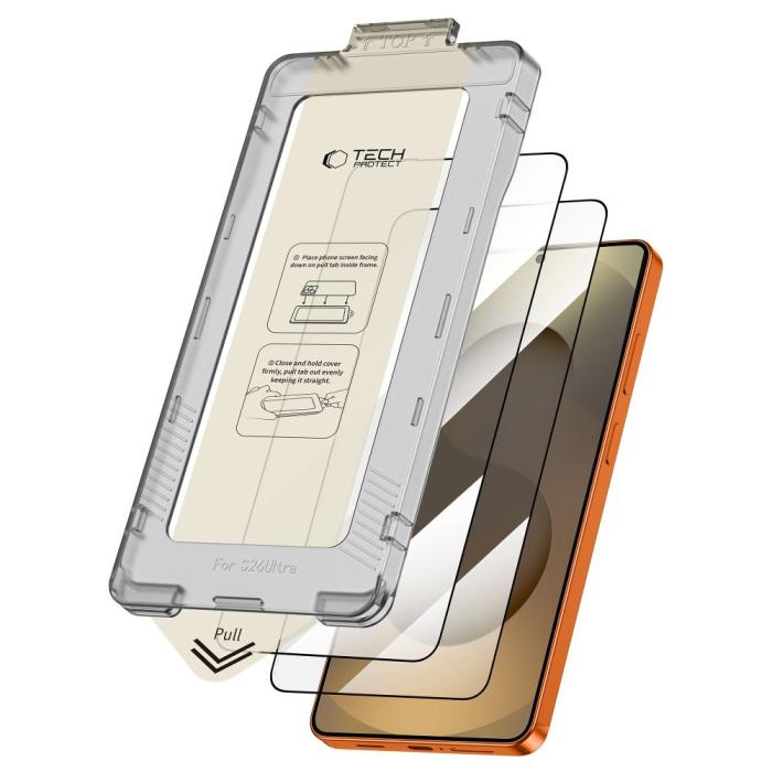 Bild 2, Tech-Protect Tech-Protect Galaxy S26 Ultra 2-PACK Skärmskydd QuickSet+ - Teknikhallen.se