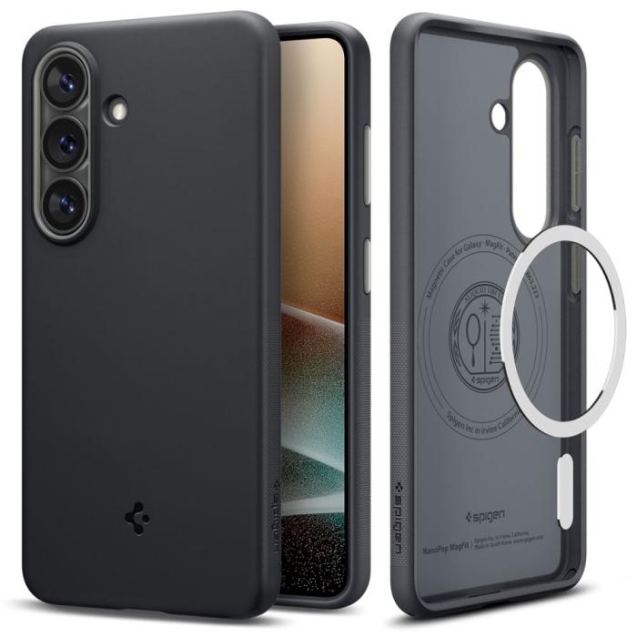Bild 2, Spigen Spigen Galaxy S26 Skal MagSafe Nano Pop Black Sesame - Teknikhallen.se