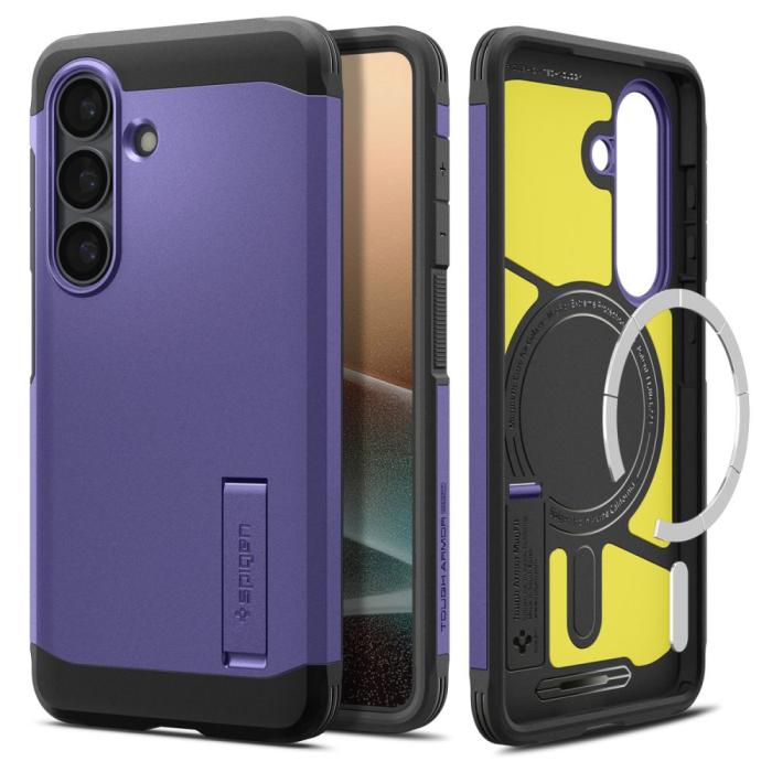 Bild 2, Spigen Spigen Galaxy S26 Plus Skal MagSafe Tough Armor Ash Violet - Teknikhallen.se