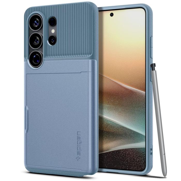 Bild 2, Spigen Spigen Samsung Galaxy S26 Ultra Skal Slim Armor CS Light Blue - Teknikhallen.se