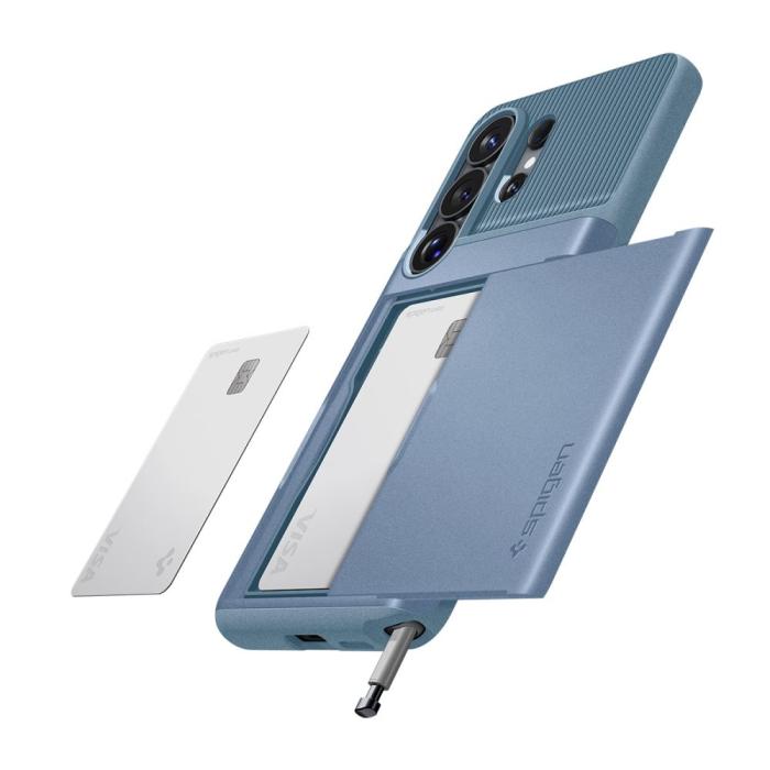 Bild 5, Spigen Spigen Samsung Galaxy S26 Ultra Skal Slim Armor CS Light Blue - Teknikhallen.se