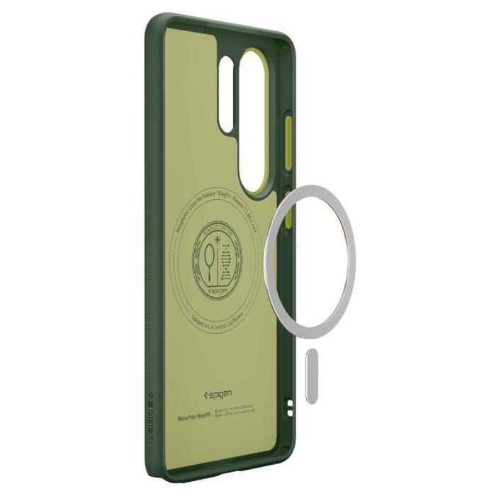 Bild 6, Spigen Spigen Galaxy S26 Ultra Skal MagSafe Nano Pop Avo Green - Teknikhallen.se