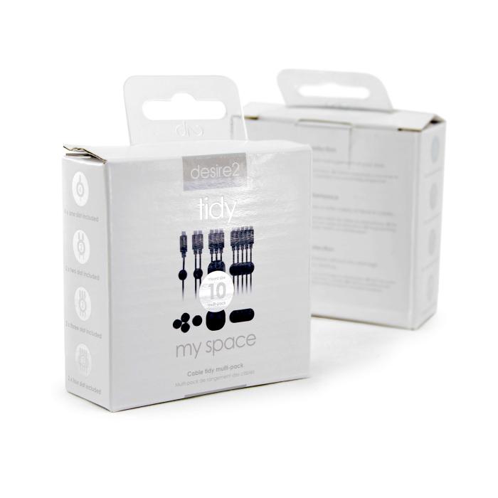 Bild 5, DESIRE2 DESIRE2 Kabelclips Tidy 10-pack Svart - Teknikhallen.se