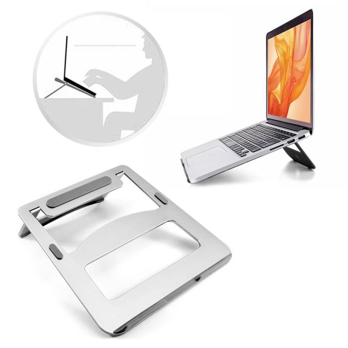 Bild 4, DESIRE2 DESIRE2 Portabelt Laptopställ Silver - Teknikhallen.se