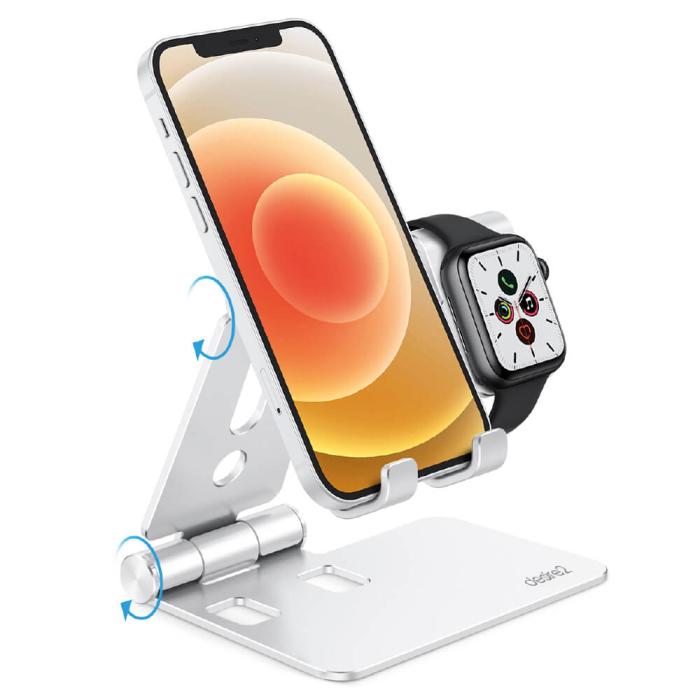 Bild 2, DESIRE2 DESIRE2 Restore Pro Charging Stand For Apple Watch Silver - Teknikhallen.se