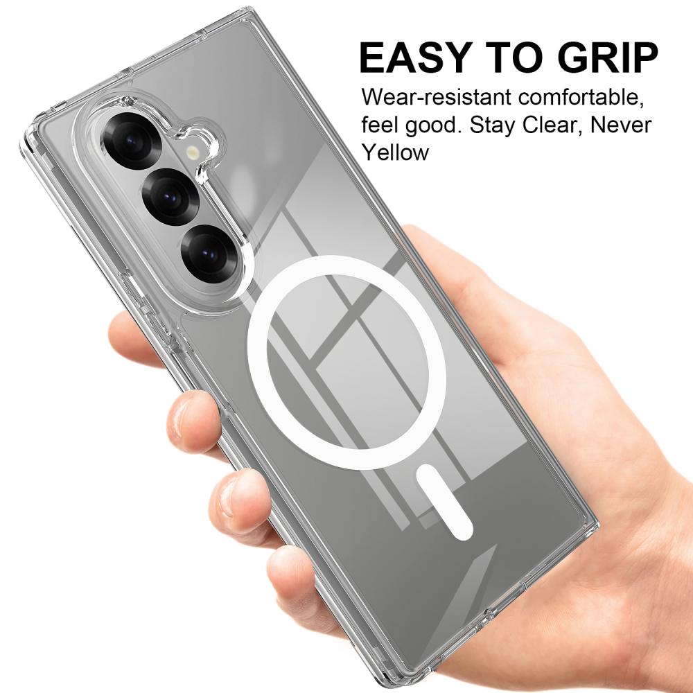  Samsung Galaxy Z Fold 7 Skal MagSafe Hybrid Transparent - Teknikhallen.se