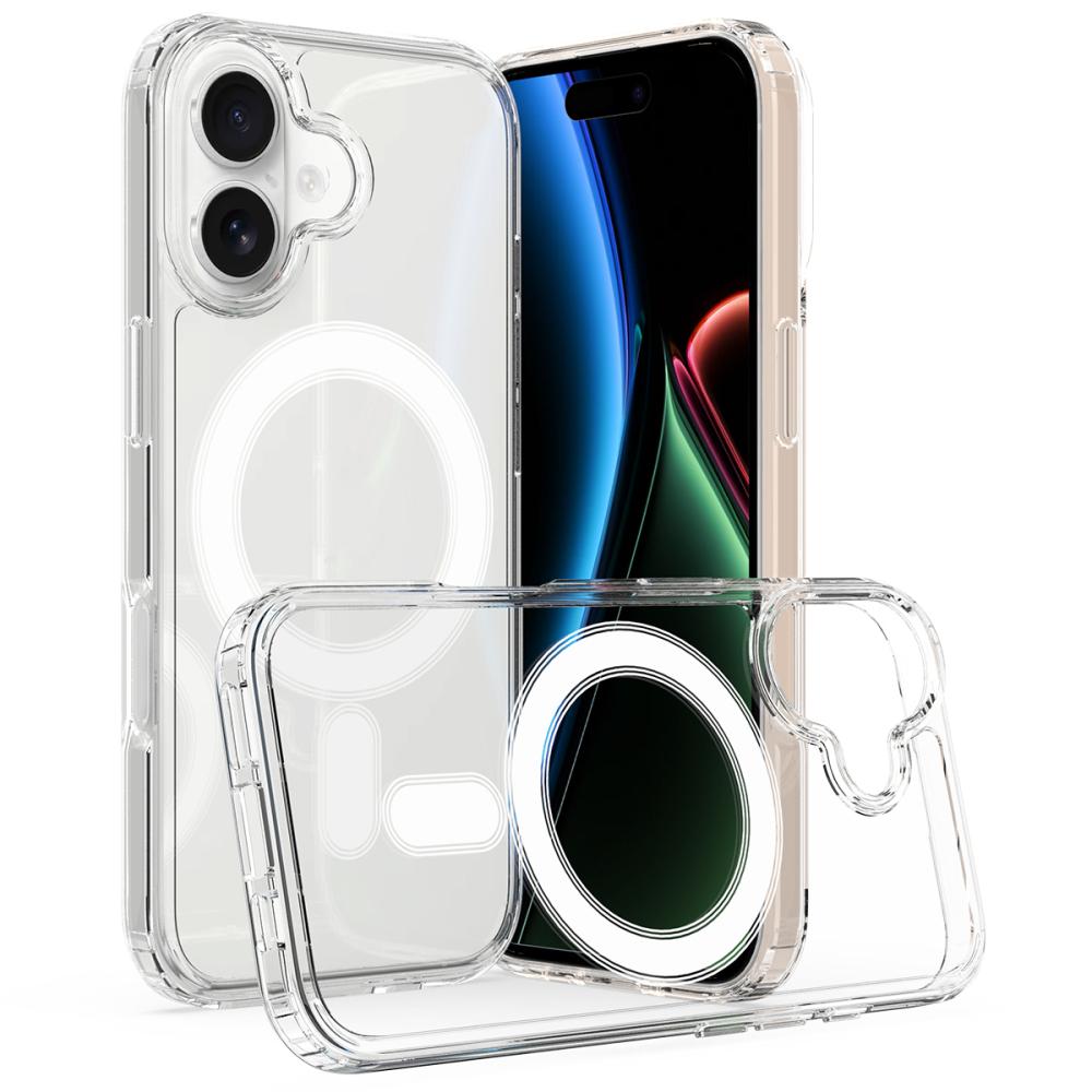  iPhone 17 Skal MagSafe Hybrid Transparent - Teknikhallen.se