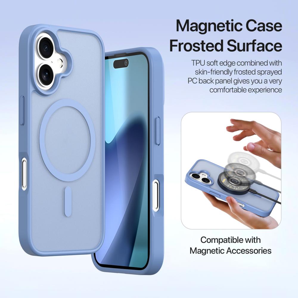 DUX DUCIS DUX DUCIS iPhone 17 2in1 Magnet Fodral Lawa Series Ljus Blå - Teknikhallen.se