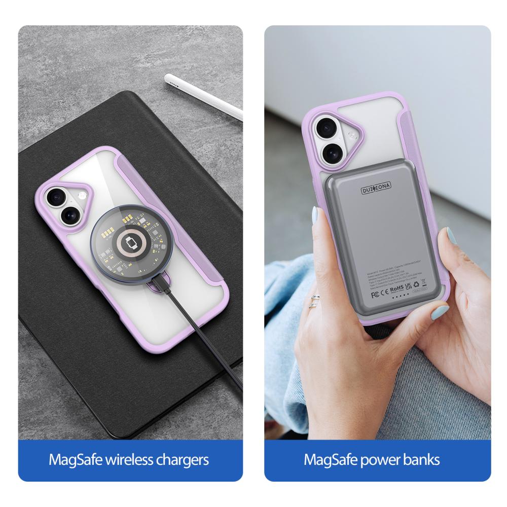 DUX DUCIS DUX DUCIS iPhone 17 Fodral MagSafe Kickstand Skin X Pro Lila - Teknikhallen.se