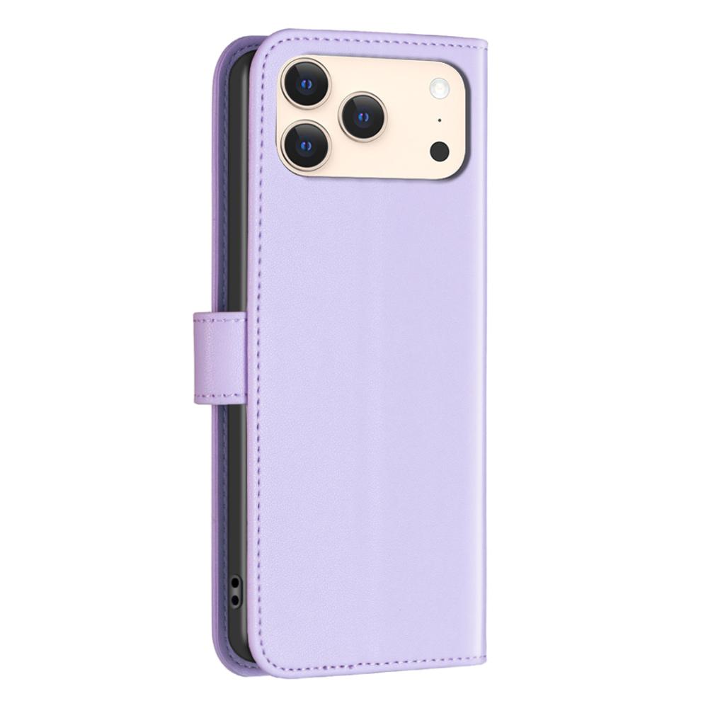 BINFEN BINFEN iPhone 17 Pro Fodral Läder Lila - Teknikhallen.se