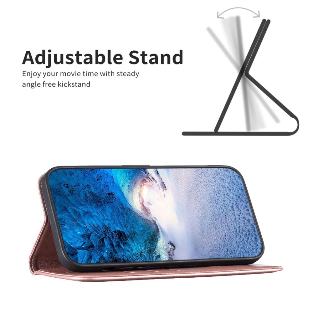 BINFEN BINFEN iPhone 17 Pro Fodral Läder Roséguld - Teknikhallen.se