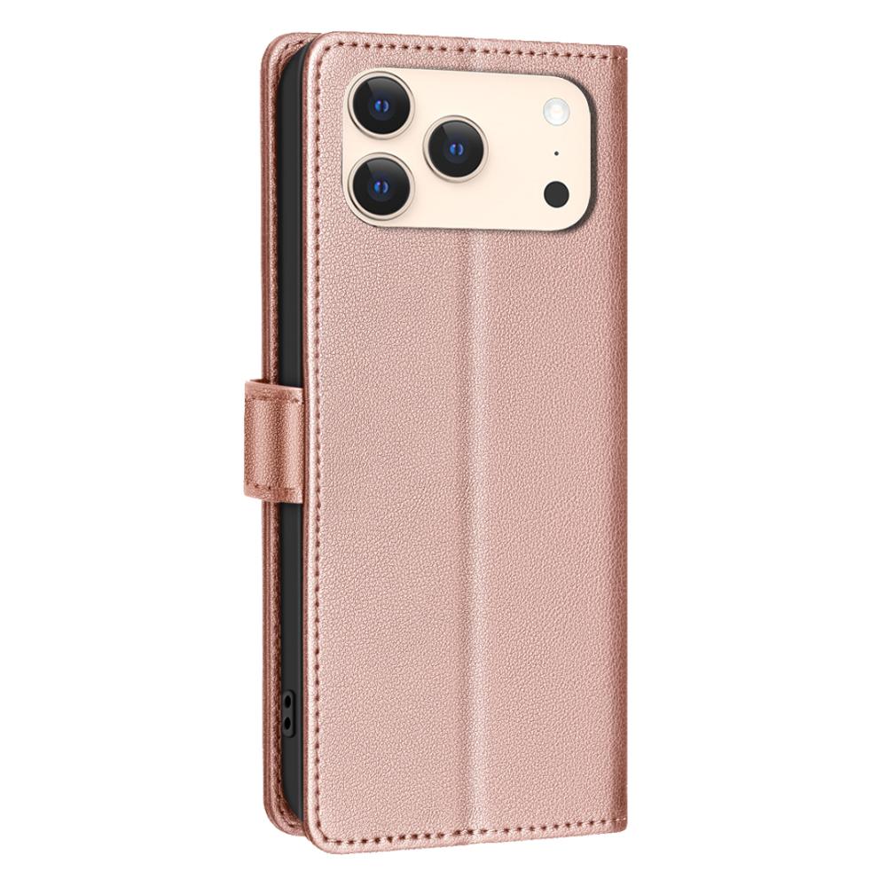 BINFEN BINFEN iPhone 17 Pro Max Fodral RFID Läder Roséguld - Teknikhallen.se