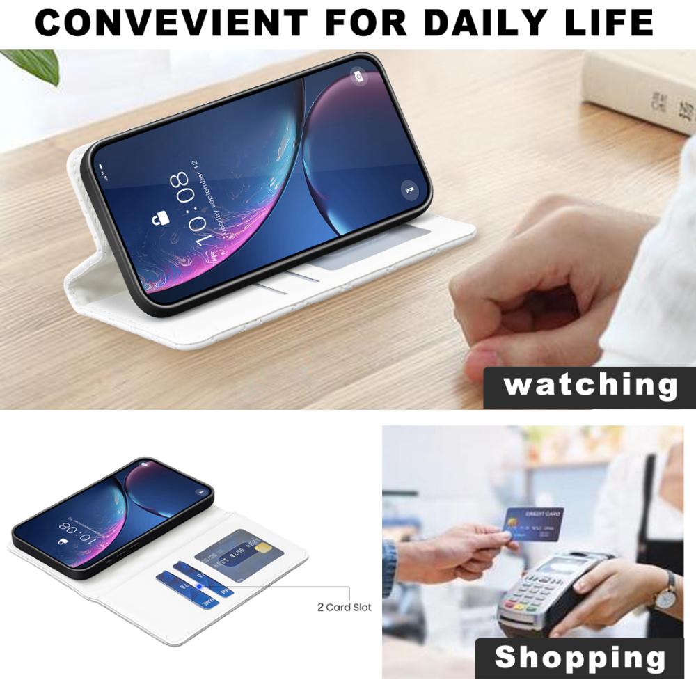 BINFEN BINFEN iPhone 17 Pro Max Fodral Diamond Flip Läder Vit - Teknikhallen.se