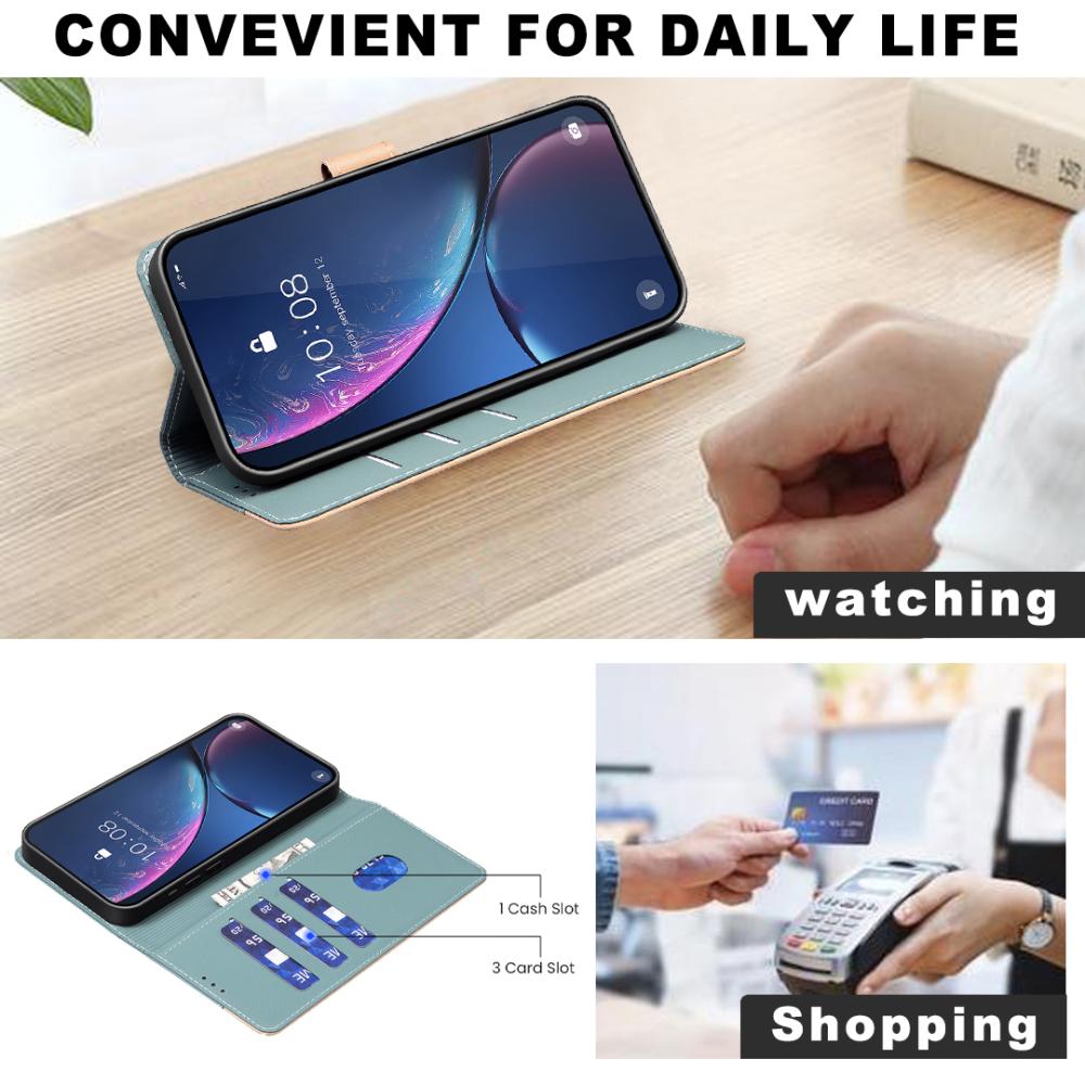 BINFEN BINFEN iPhone 17 Pro Max Fodral RFID Splicing Color Grön - Teknikhallen.se