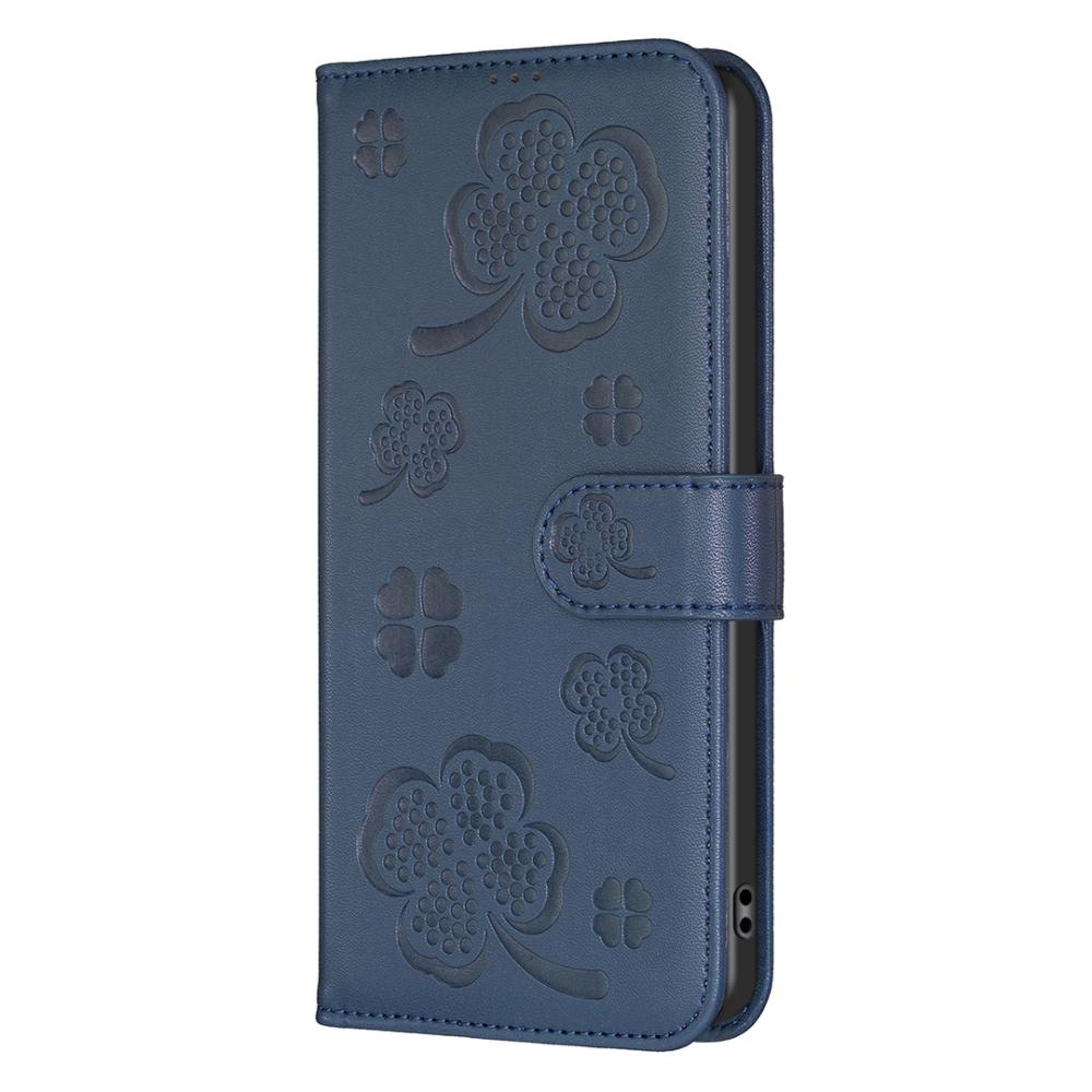  iPhone 17 Pro Max Fodral Med Blommigt Tryck Blå - Teknikhallen.se