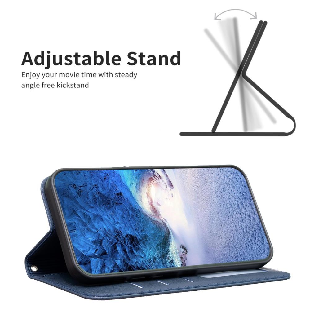  iPhone 17 Pro Max Fodral Med Blommigt Tryck Blå - Teknikhallen.se