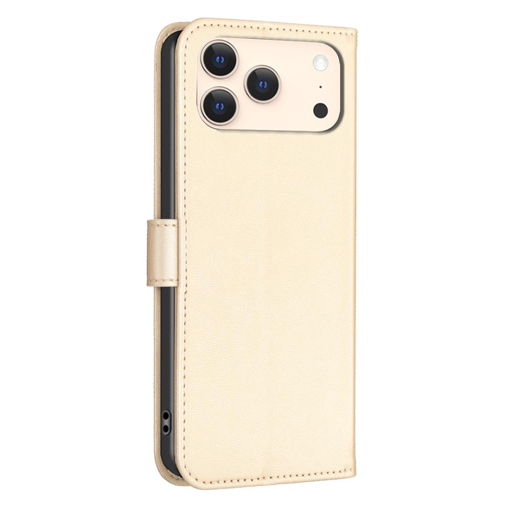  iPhone 17 Pro Max Fodral Med Blommigt Tryck Guld - Teknikhallen.se